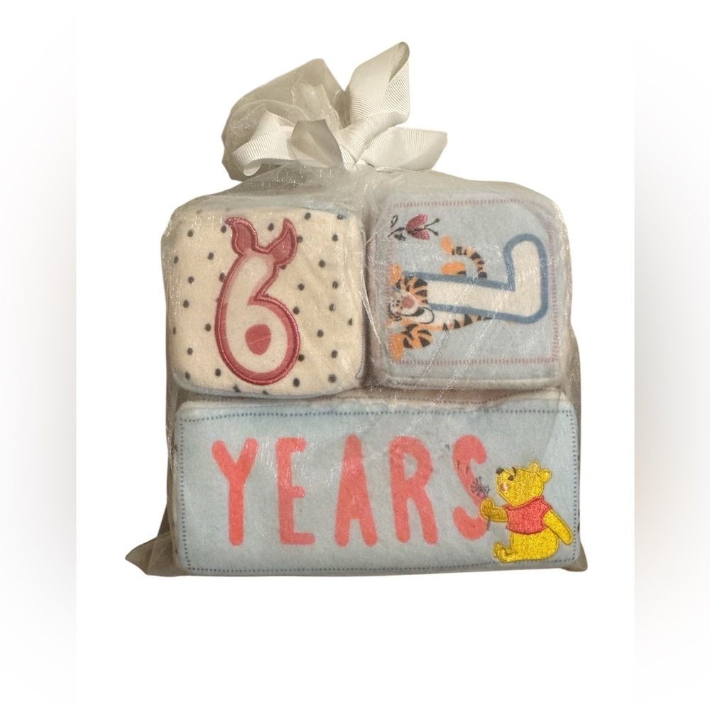 Disney Store Baby Milestone Soft Blocks NWOT
